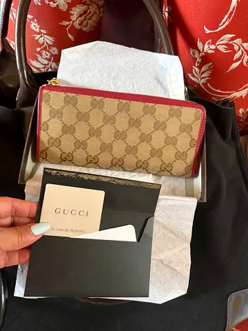 Authentic GG long wallet