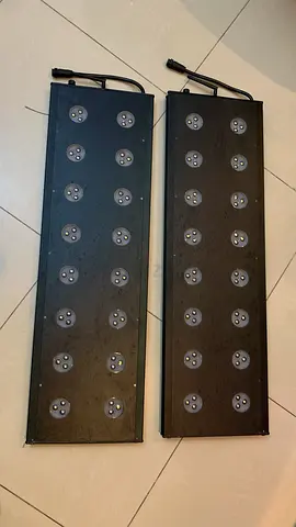 2x Aqua Sanrise Plus LED Aquarium Lights (85cm) - Includes 1x Mean Well Power Supply
