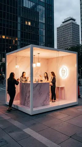 Coffee Kiosk Fabrication Dubai | Interior  Fit-Out