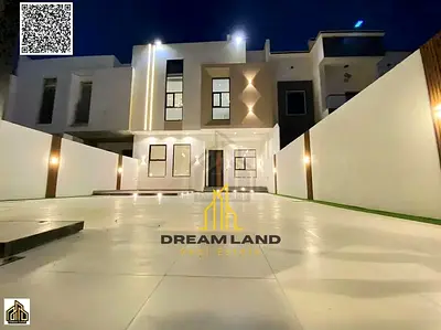 Direct from the owner, including all ownership fees: a villa in one of Ajman's most luxurious villas, built and finished to a super deluxe standard, w