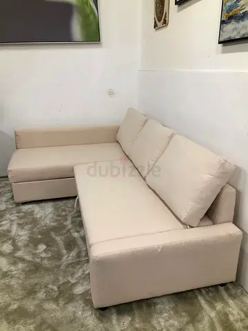 IKEA FRIHETEN sofa bed with storage BIEGE