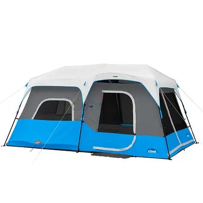 CORE 9 Person Lighted Instant Cabin Tent 14’ x 9’ - outdoorlife.ae