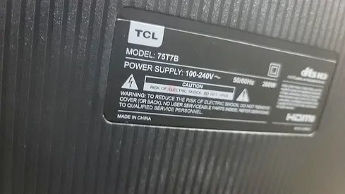 TCL 75T7B LED TV - 75 inch (used, working)