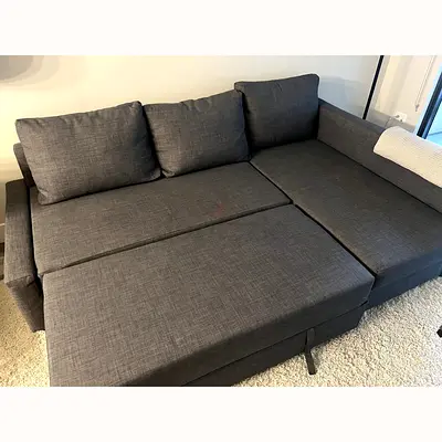Grey Sectional Sofa Bed with Chaise