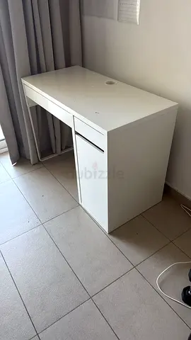 MICKE Desk, white, 105x50 cm