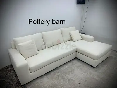 Amazing condition pottery barn lshape sofa
