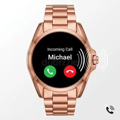 Rose Gold Smartwatch with Call Notifications