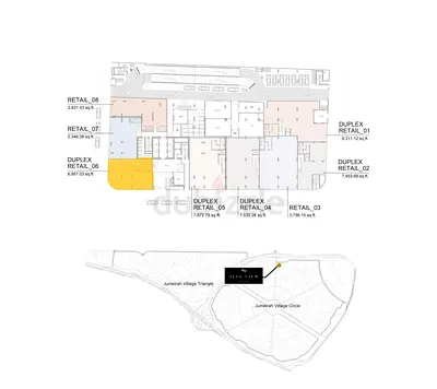 Corner Retail ( 2 Floors ) in JVC