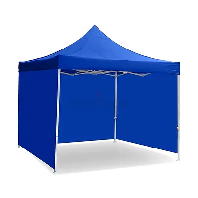 CANOPY 3x3m with Walls - Available in Red   Blue, Foldable Market Tent