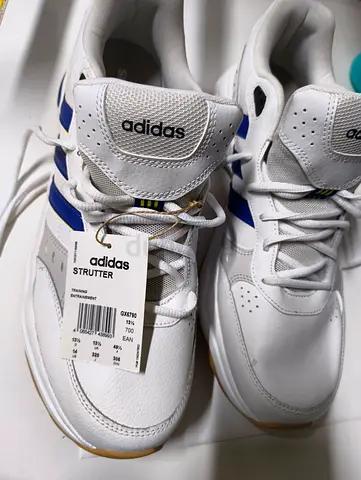 Adidas Strutter White/Blue Sneakers - Brand New with Tags, Size 47
