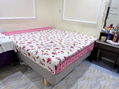 King size bed and mattress with storage base