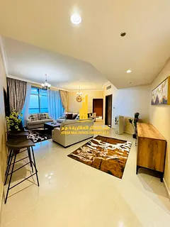 With a breathtaking sea view, the most luxurious and elegant fully furnished two-bedroom apartment w