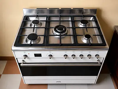 Smeg top gas/electric oven stove 90x60cm