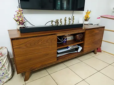 Modern Wooden TV Cabinet and Media Unit