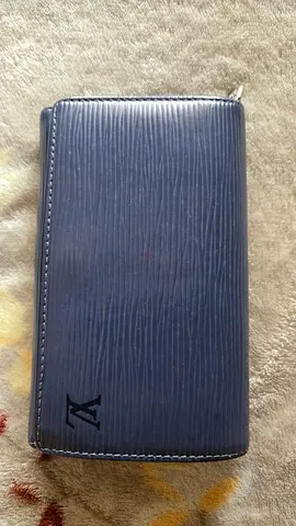 LV Blue Epi Short Wallet