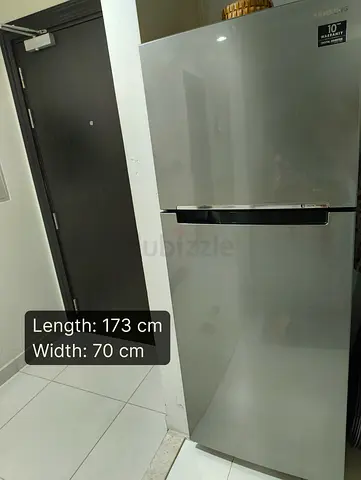 Samsung 2-Door Refrigerator 173cm Height, 70cm Width - Silver
