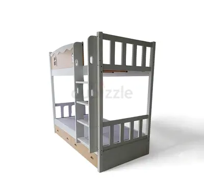 wood bunk bed for kids