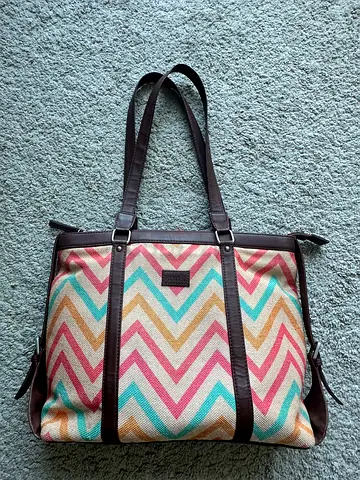 Chevron Pattern Tote LAPTOP Bag WOMEN