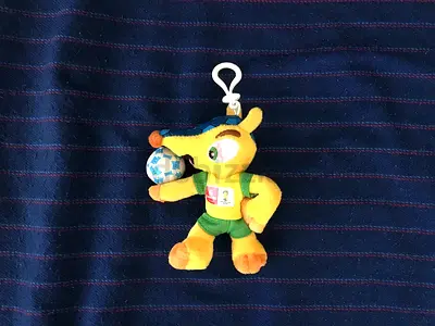 Emirates “Fuleco” FIFA World Cup Mascot Plush Keychain