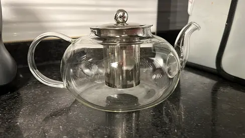 Glass Teapot with Stainless Steel Infuser - 1L (New)