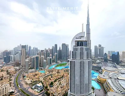 Burj Khalifa View|High Floor| Furnished|Closed Kitchen