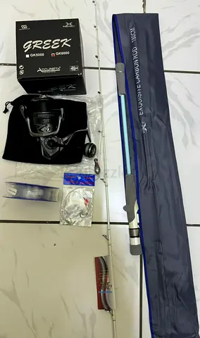 Fishing Jigging Sets4 1.8 m OverHead Vanford rod,Greek GK6000 metal cup jigging reel with line wt h