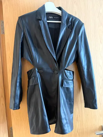Zara faux leather jacket