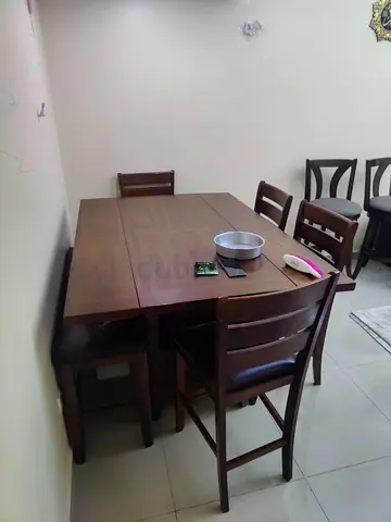 Dining table foldable with storage