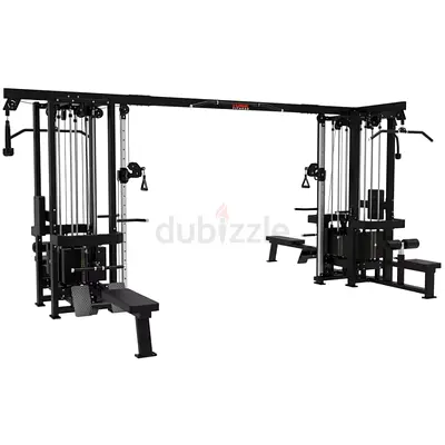 8 Multi Station Cross Over GC Black – Commercial Functional Trainer  Multi Gym