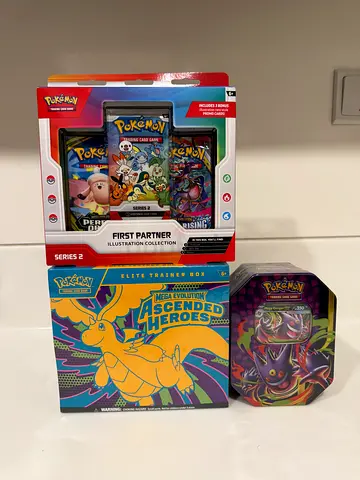 Pokemon card ASCENDED HEROES ETB *NEW* First partner series 2 Gengar tin original sealed
