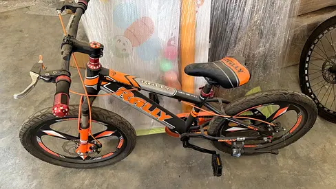 Kids Rally 16-inch Orange  Black Bicycle - Good Condition