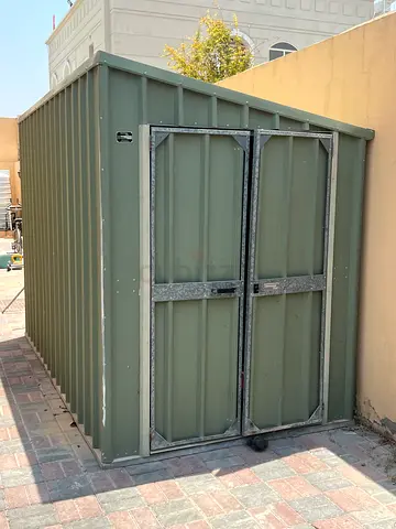Green Metal Storage Shed - Used Outdoor Garden Shed