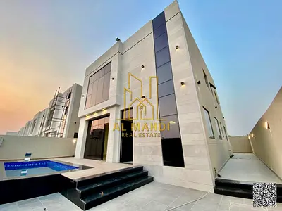 Opportunity to own your dream villa, modern design with a yard and swimming pool, including registration fees, close to the mosque, and at a negotiabl