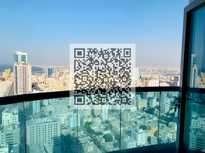 شقة 3 غرف بإطلالة بحرية في كورنيش عجمان
