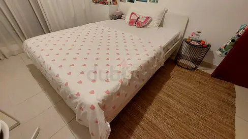 Ikea white Queen bed