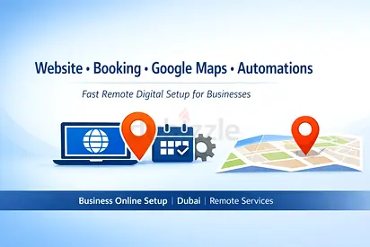 Full Online Presence Setup - Website, Domain, Booking Google Maps