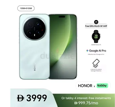 Honor Magic 8 Pro (UAE Unopened box) + Honor magnetic cover