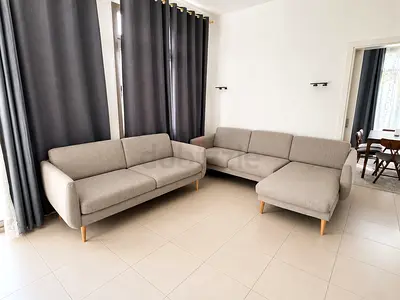 IKEA SMEDSTORP 5 seat sofa with chaise longue