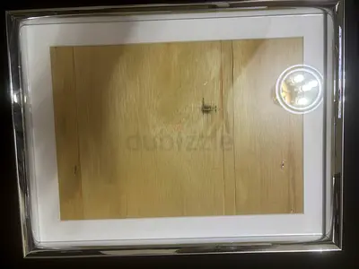 Minimal Wooden Panel Framed Wall Art - Silver Frame