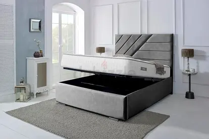 Brand New Luxury Fully Customizable Bedframe - Queen Size 160x200 Bed with Hydraulic Storage