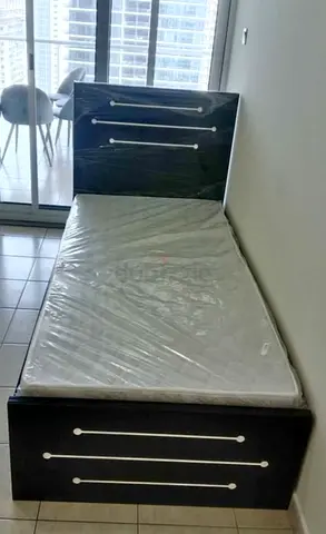 Single bed frame with mattress - good condition