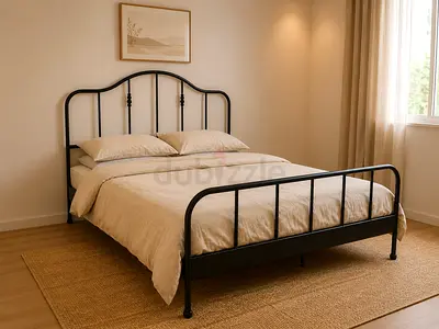 Classic Black Metal Bed Frame