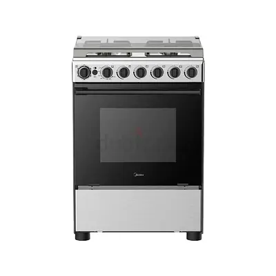 Midea Freestanding Gas Cooker with Electric Oven - Stainless Steel