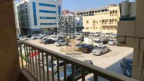 One bedroom and living room for annual rent in Al Nuaimiya 2, two bathrooms and balcony