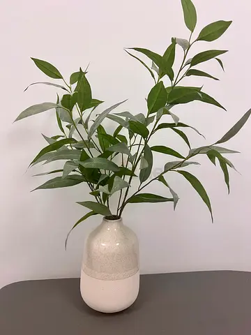 2 decorative vase with artificial plan