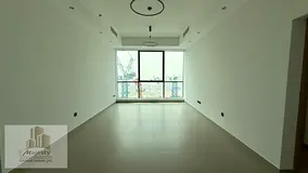 A two-bedroom apartment with a living room is available for rent in Al Mamzar, Sharjah.