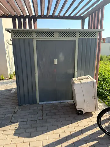Outdoor Metal Storage Shed - Compact Garden Cabinet