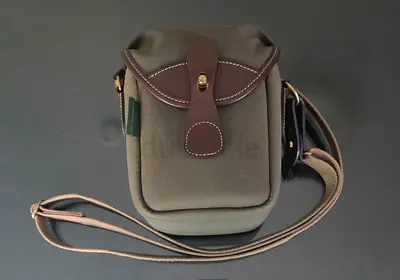 Billingham 72 Camera Bag - Sage FibreNyte with Chocolate Leather