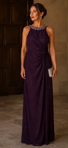 Shiny grape Dress