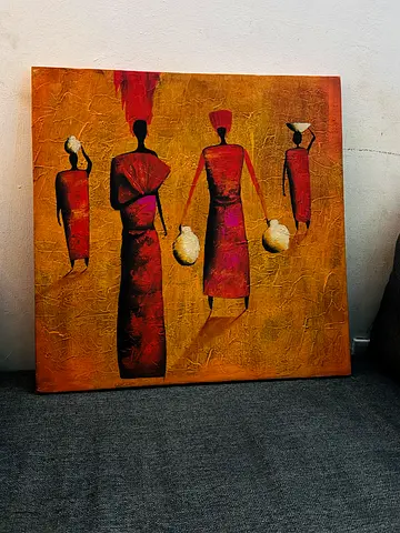 Classic hand made painting that really gives such a old vibes